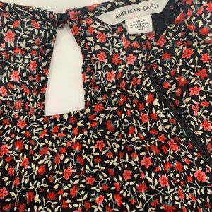 American Eagle floral long sleeve mini dress